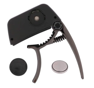 2-in-1 Guitar Capo with Built-In Clip Tuner
