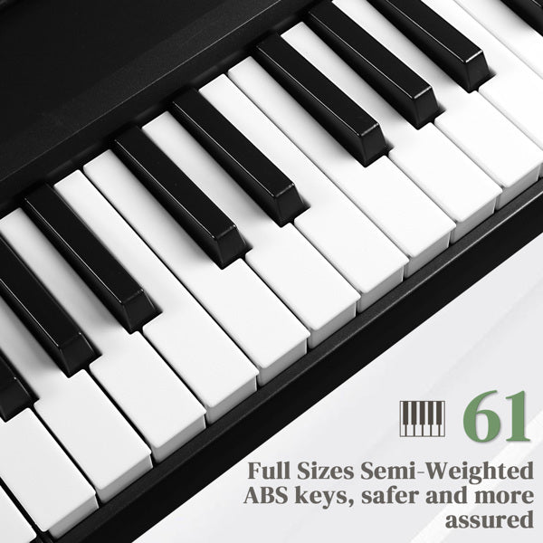 61-Key Portable Folding Electronic Keyboard