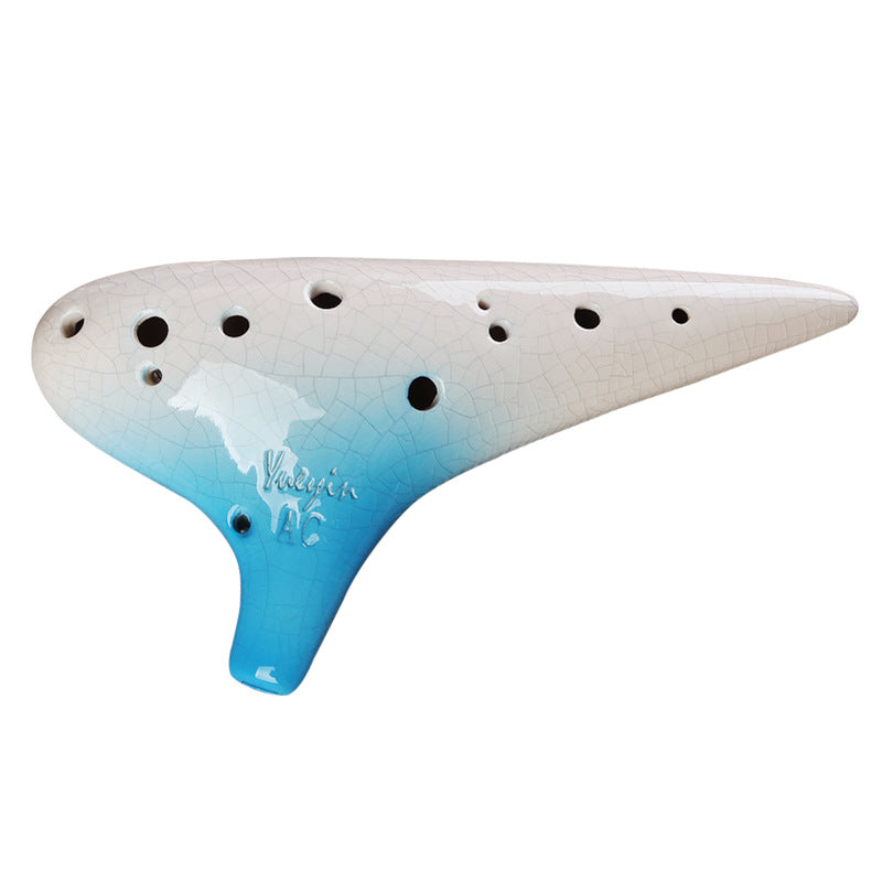 Alto C Gradient Ocarina – 12-Hole Ceramic Wind Instrument
