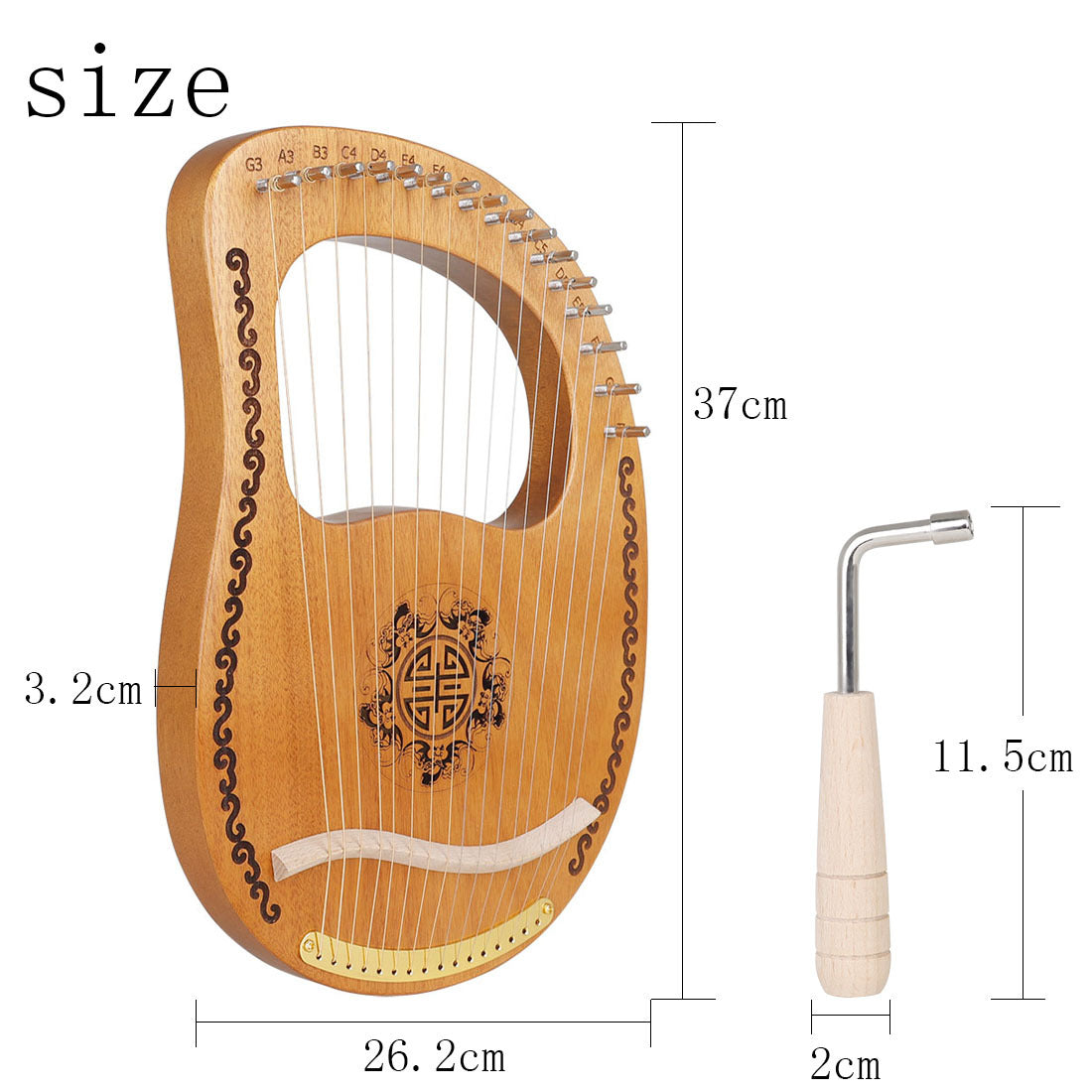 Small Portable Harp – Easy-to-Learn Beginner Musical Instrument