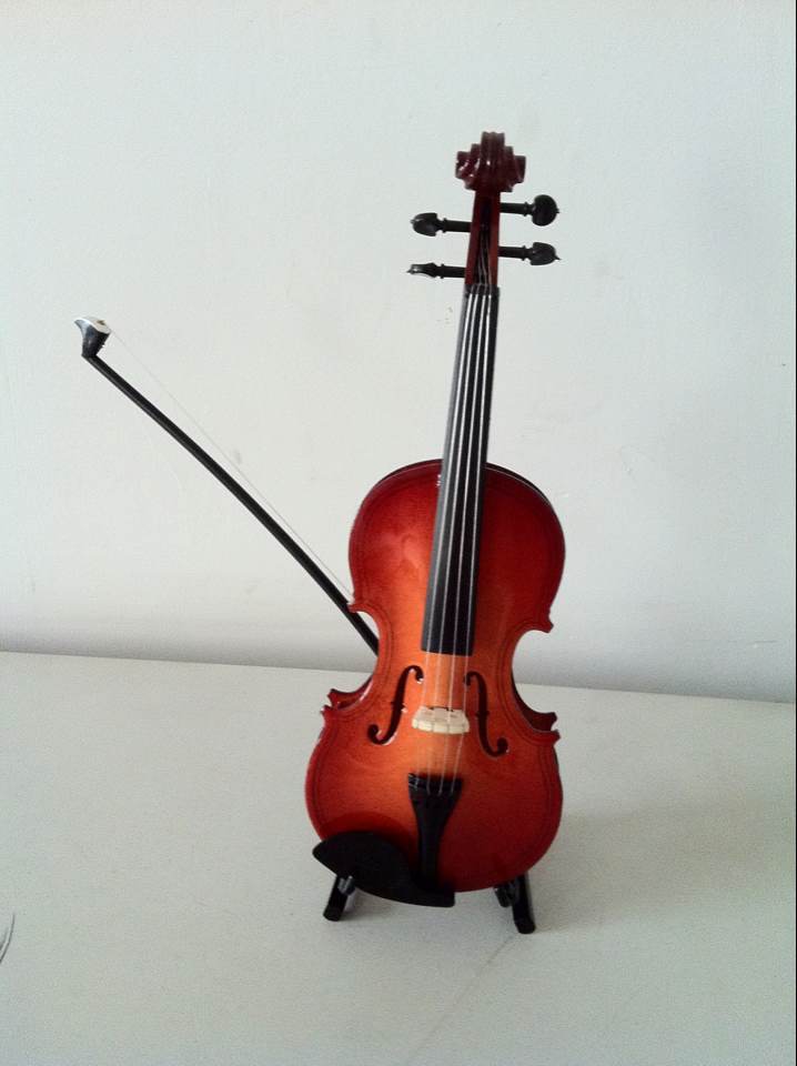 Mini Violin Miniature Craft Ornament