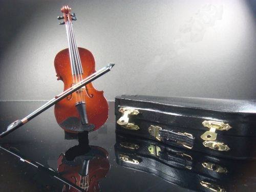 Mini Violin Miniature Craft Ornament