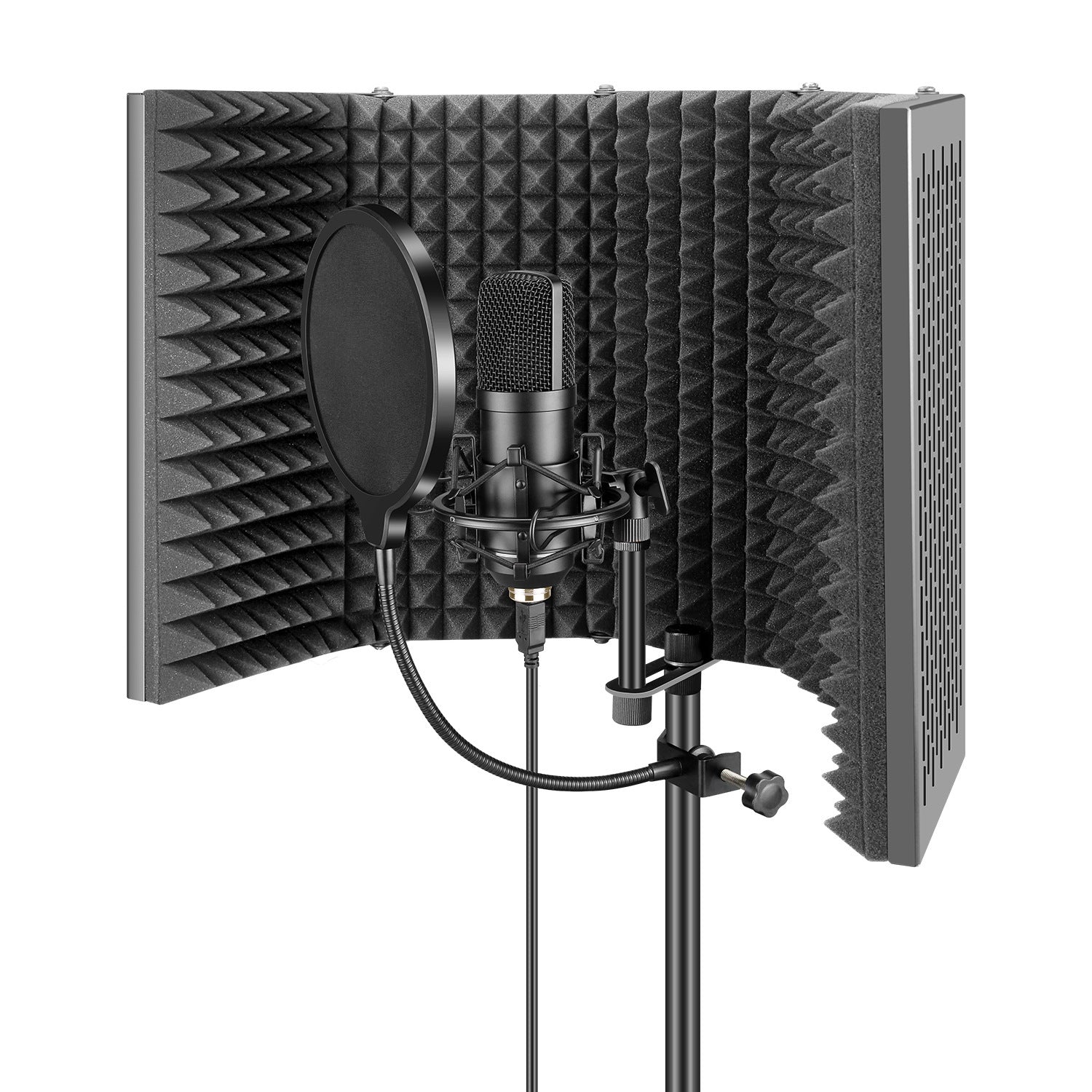 Studio Microphone Pop Filter & Noise Reduction Screen