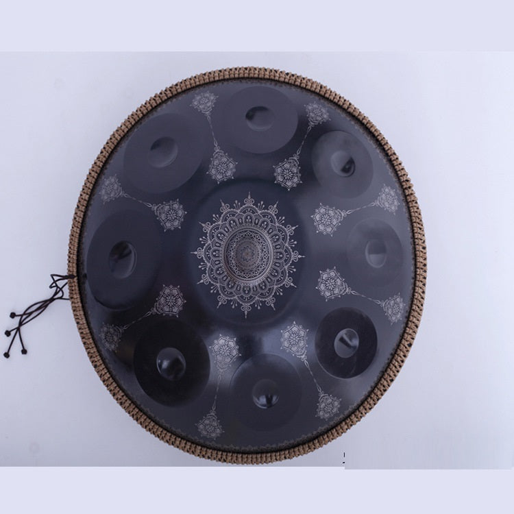 Mandala Engraved Steel Tongue Drum – Hand Disc Percussion