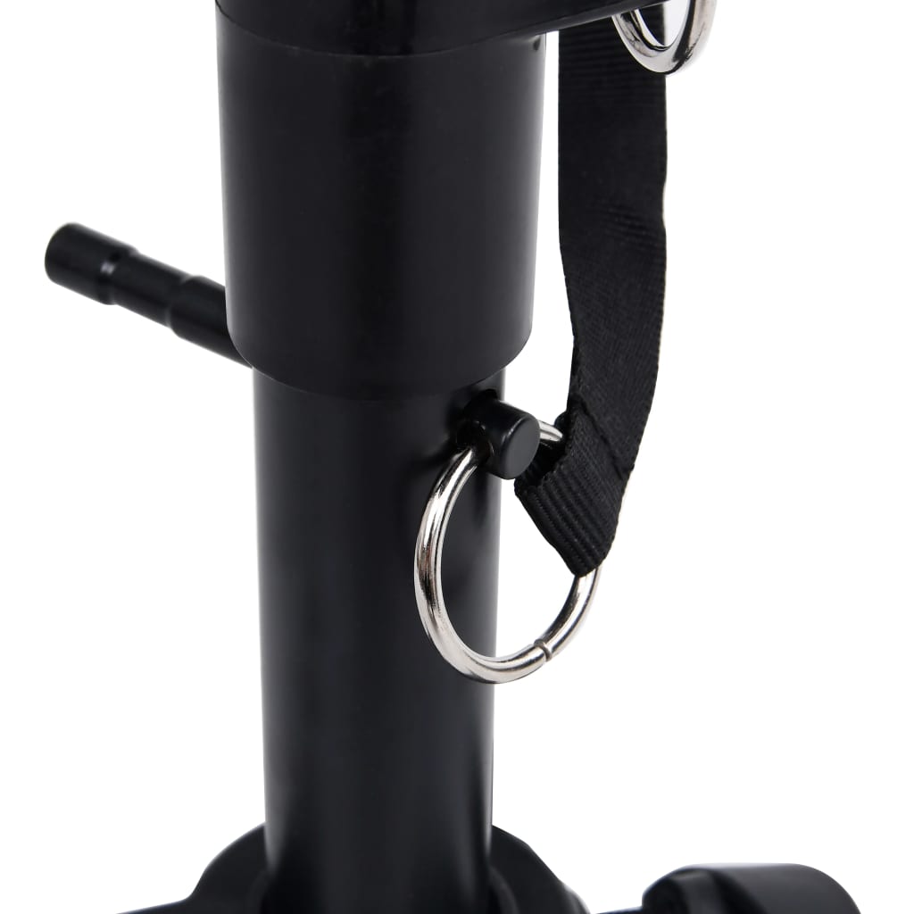 Double-Strut Keyboard Stand and Stool Set Black