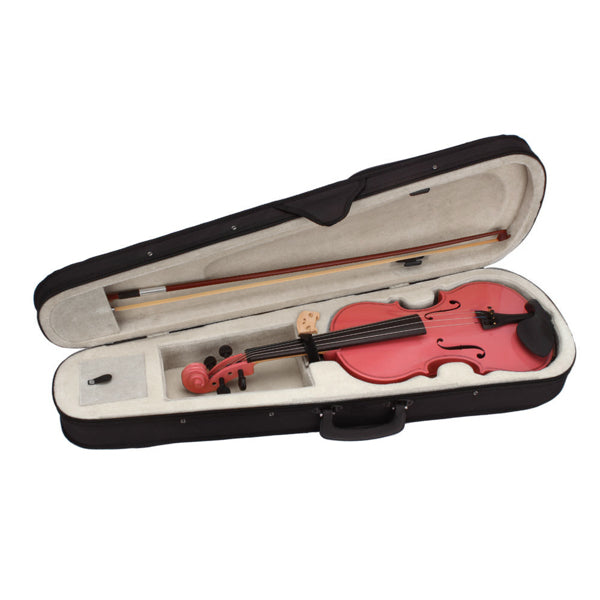 Pink Violin with Case, Bow & Rosin