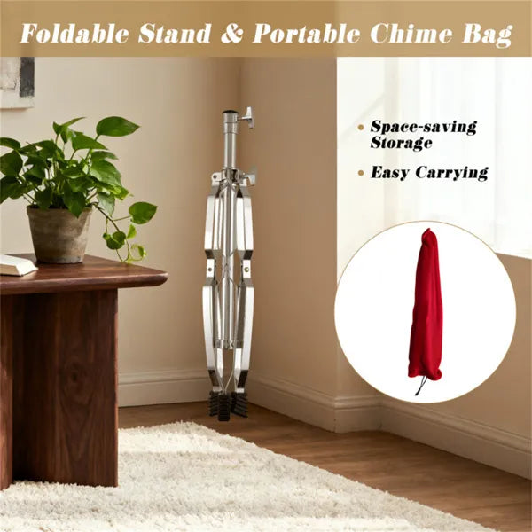 36-Tube Orchestral Wind Chime with Tripod Stand