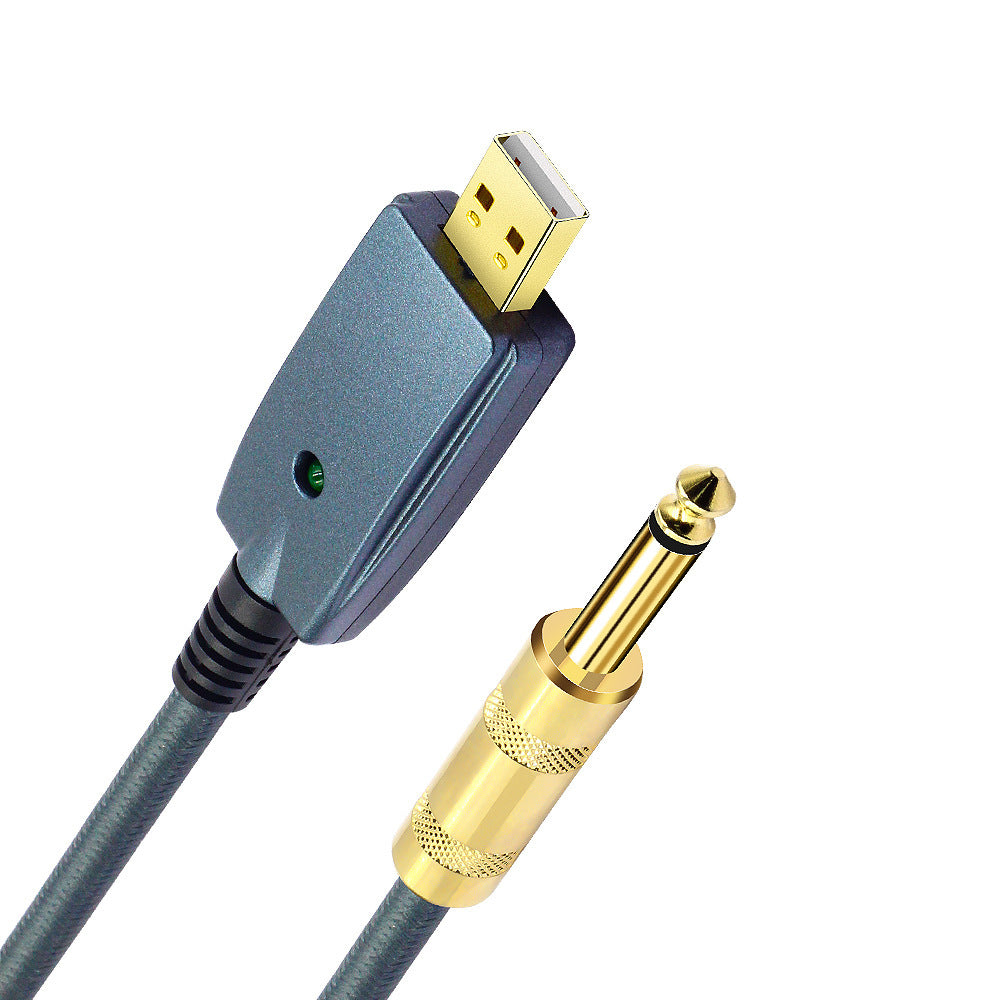 Guitar USB Recording Cable – Plug-and-Play Audio Interface