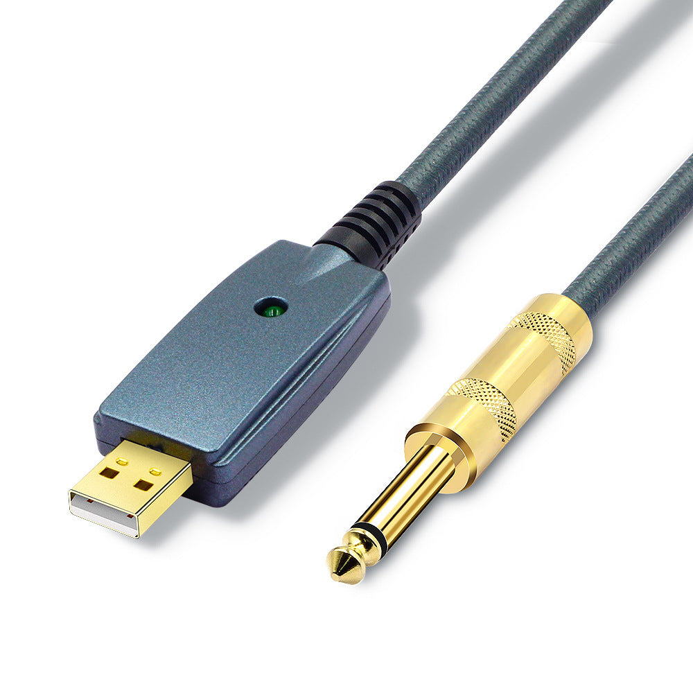 Guitar USB Recording Cable – Plug-and-Play Audio Interface