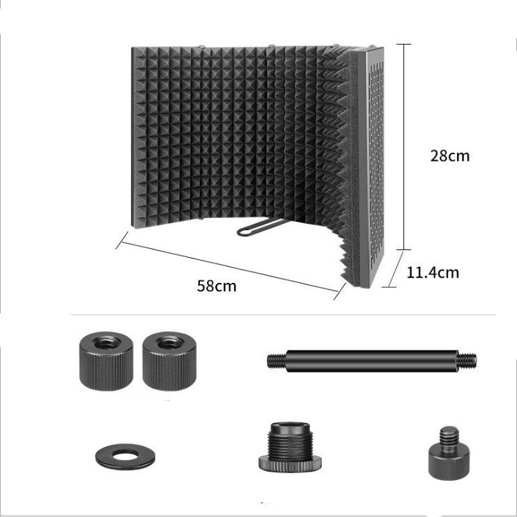 Studio Microphone Pop Filter & Noise Reduction Screen