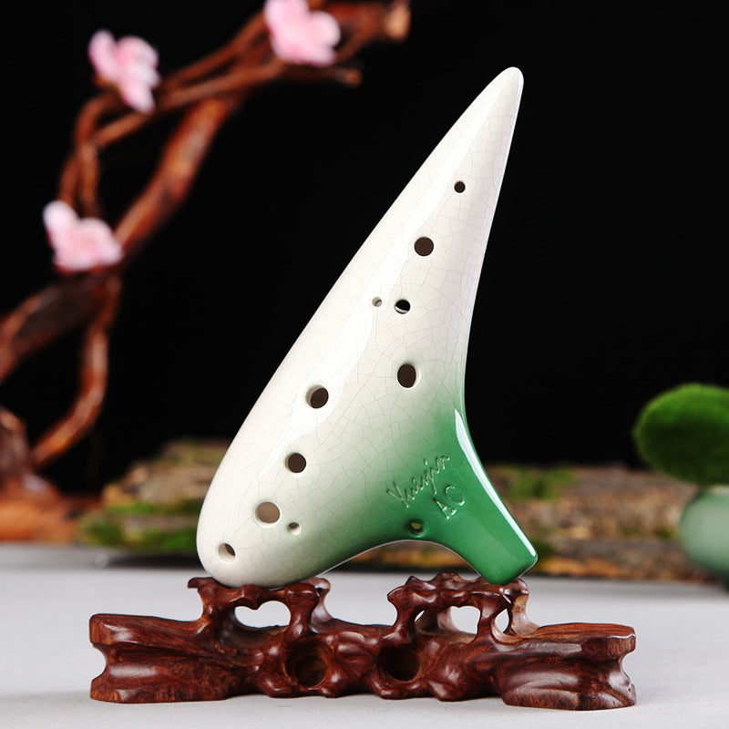 Alto C Gradient Ocarina – 12-Hole Ceramic Wind Instrument