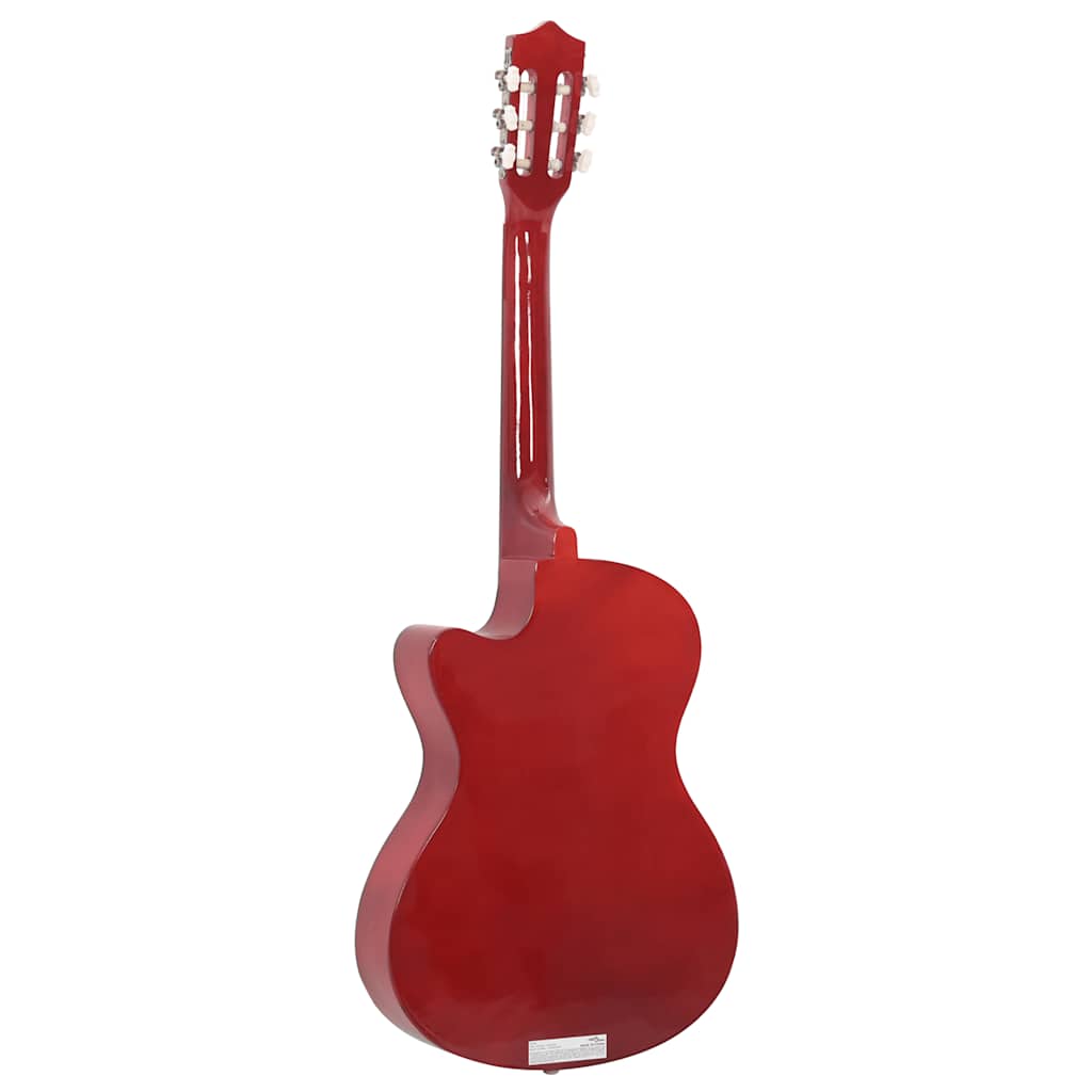 Western Guitar Acoustic Cutaway with 6 Strings 38