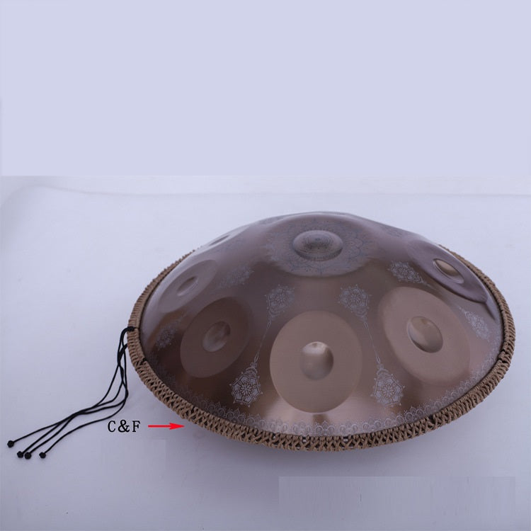 Mandala Engraved Steel Tongue Drum – Hand Disc Percussion