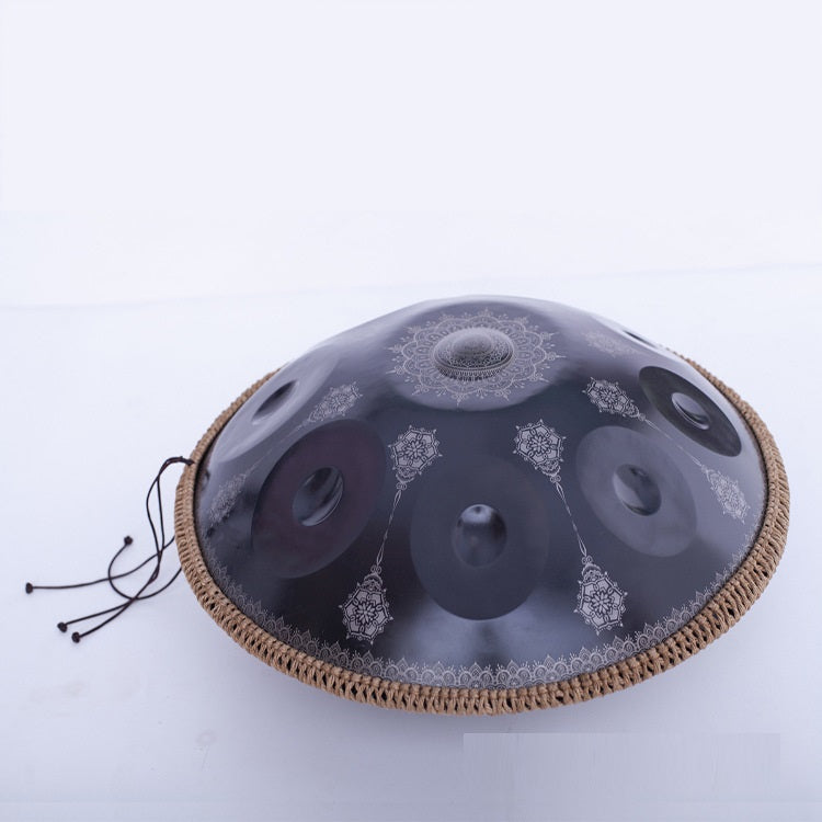 Mandala Engraved Steel Tongue Drum – Hand Disc Percussion